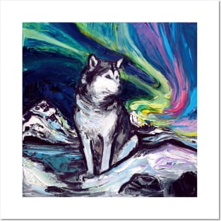 Malamute Night Posters and Art